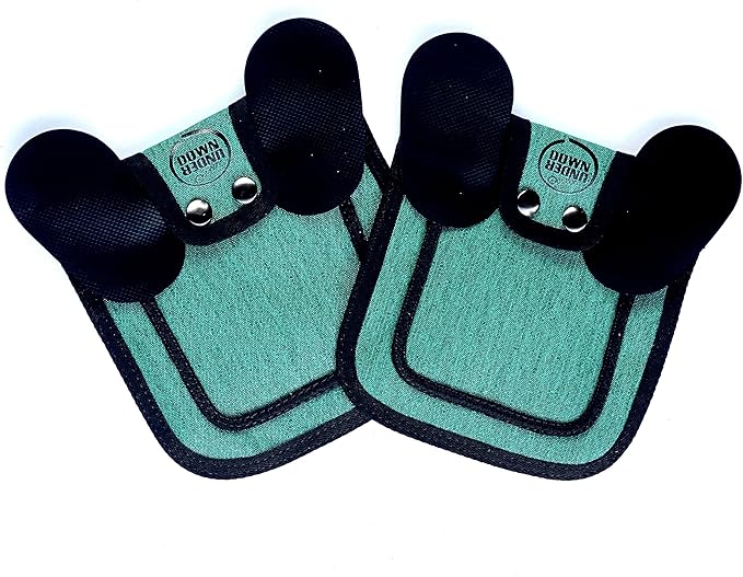DOWN UNDER OUTDOORS 2 Pack Small Chicken Saddles for Bantams and Young Birds, Includes Shoulder Covers (Teal)