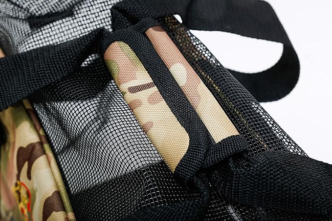 Pawer Soft-Sided Pet Carrier for Cat and Small Dog,Desert Camouflage Pattern,Medium Size,Washable Cloth Airline Approved Travel Tote,with 2 Mesh Opens and a Strap for Carry,Multiple Colors Available