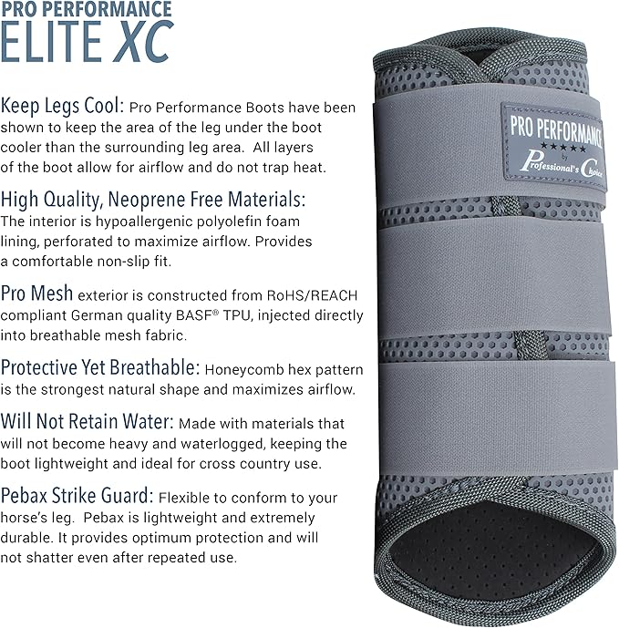 Professional's Choice Pro Performance Elite XC Boots | Hind Rear Pair | Medium, Large