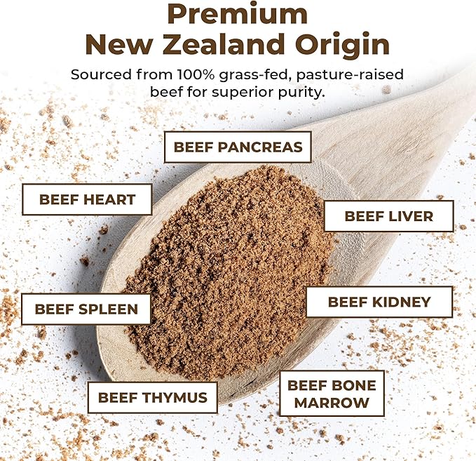 | Beef Organ and Gland Powder for Dogs | Rich in Vitamins and Minerals | 40 Servings