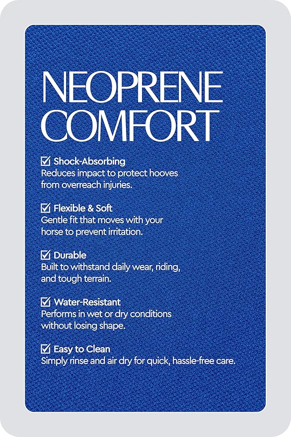 HORZE Pro Overreach Bell Boots for Horses | Neoprene Pair