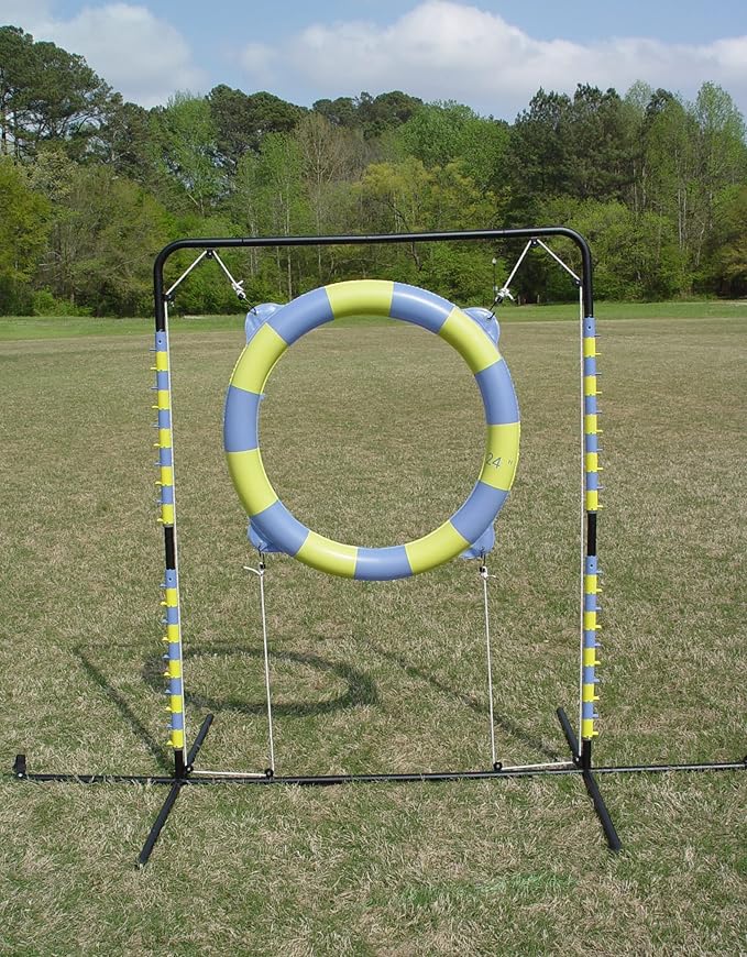 Agility Tire Jump - Double Walled Inflatale Tires with a Metal Frame Setup for Competition and Training