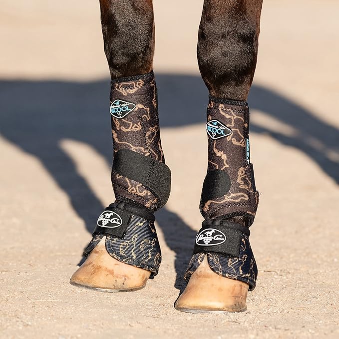 Professional's Choice Ballistic Overreach Bell Boots for Horses | Superb Protection, Durability & Comfort | Quick Wrap Hook & Loop