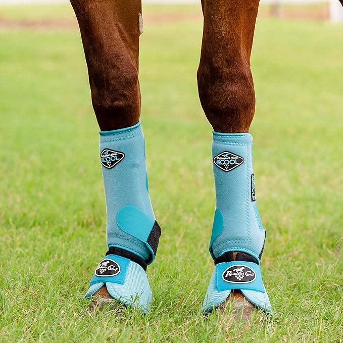 Professional's Choice 2XCOOL Sports Medicine Horse Boots | Protective & Breathable Design for Ultimate Comfort, Durability & Cooling in Active Horses | 2 Pack Small Turquoise