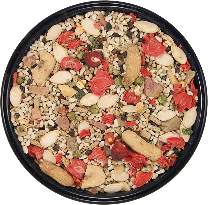 SLEEK & SASSY Garden Large Hookbill No Sunflower Parrot Food for Large Conures, Amazons, African Greys, Cockatoos, Pionus-Parrots & Small Macaws (40 lbs.)