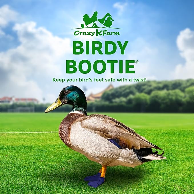 Duck Shoes for Injured Feet – Protective Neoprene Footwear for Ducks, Protective Shoes for Birds with Injured feet, Bumblefoot Relief - Small, 2.5’’ Max. Inside Width - Navy