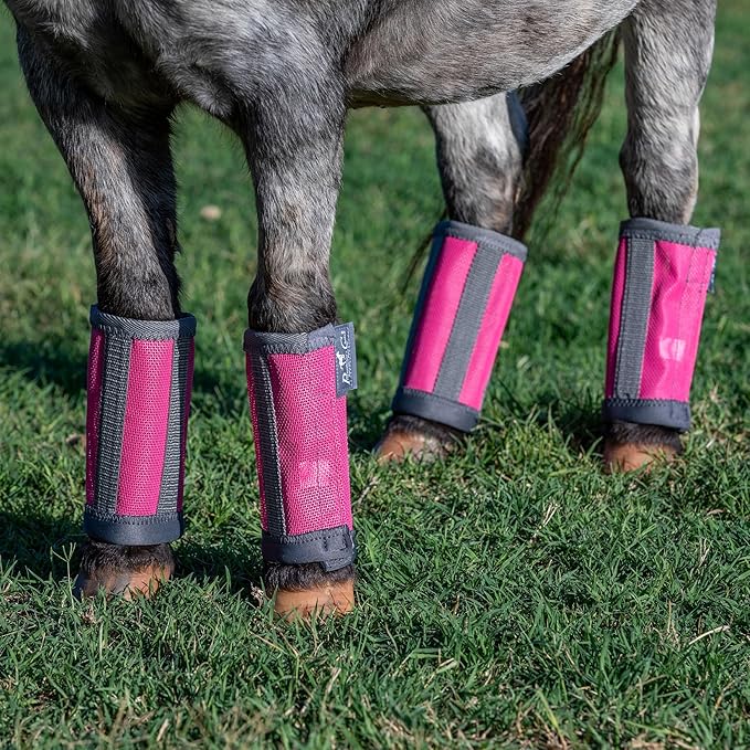 Professional's Choice Deluxe Fly Boots | Breathable Mesh | 4 Pack