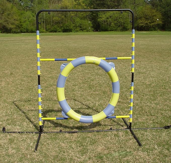 Agility Tire Jump - Double Walled Inflatale Tires with a Metal Frame Setup for Competition and Training
