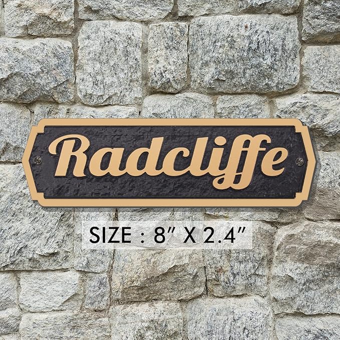 Acrylic Horse Stall Name Plate, 2.4" x 8" Personalized Stall Signs, UV Protected, Custom Pet Name Sign, All Weather Adhesive, Mounting (Rose Gold, Style 1)
