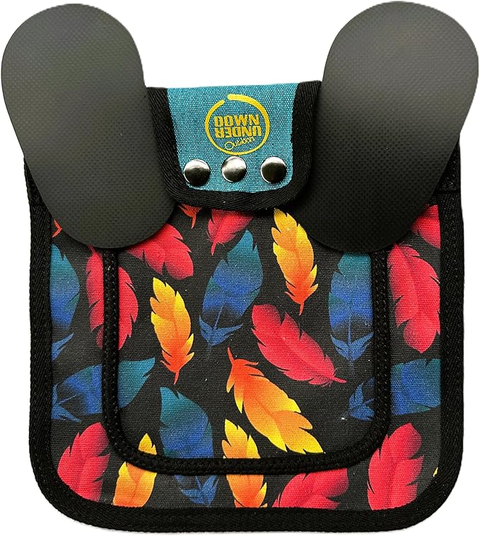 DOWN UNDER OUTDOORS 4 Pack Medium-Large Chicken Saddles with Adjustable Straps, Chicken Apron, Poultry Saver, Pet Supplies, Including Shoulder Cover (Feathers and Flora)