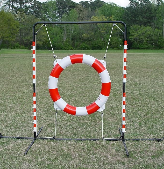 Agility Tire Jump - Double Walled Inflatale Tires with a Metal Frame Setup for Competition and Training