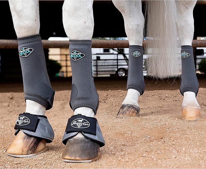 Professional's Choice 2XCOOL Sports Medicine Horse Boots | Protective & Breathable Design for Ultimate Comfort, Durability & Cooling in Active Horses | 2 Pack