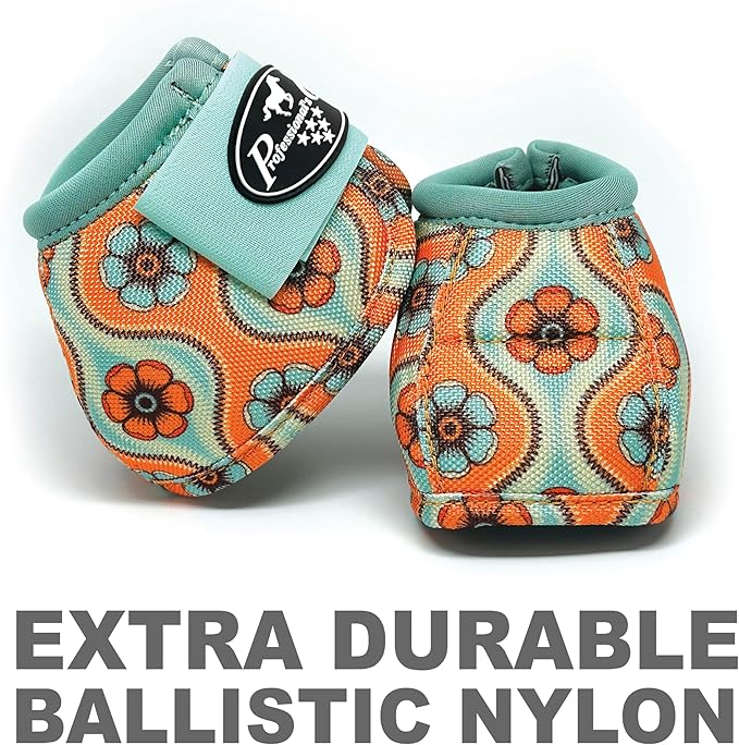 Professional's Choice Ballistic Overreach Bell Boots for Horses | Superb Protection, Durability & Comfort | Quick Wrap Hook & Loop