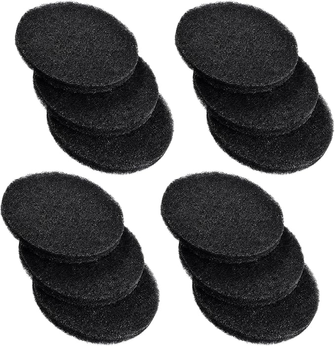 Aquarium Filter Pads Compatible with FX4 / FX5 / FX6 Canister Filter Media Replacement Parts (Polishing Pads, 12 Pcs)