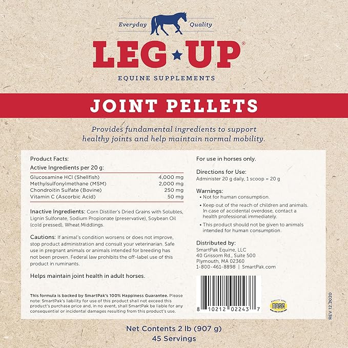 Starter SmartPak | Horse Joint Support | Probiotics, Prebiotics | Essential Vitamins, Minerals, and 5000 mg of Omega 3 | Prepackaged, Sealed, and Labeled | No Added Sugar | 28 Days Supply