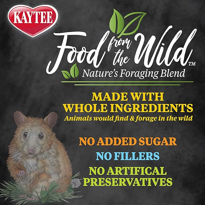 Kaytee Food from The Wild Natural Pet Hamster Food, 2 Pound