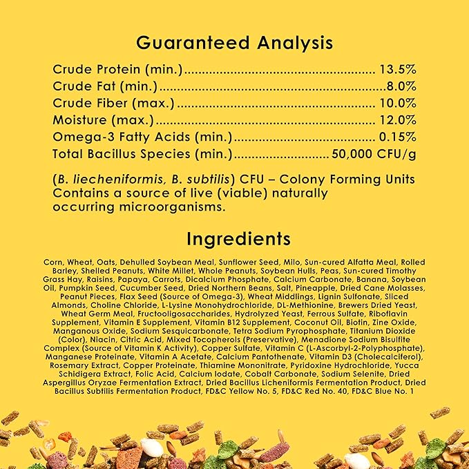 Kaytee Fiesta Mouse & Rat Food, Nutritious and Fun Blend, Supports Dental Health and Digestion, 4.5 pounds