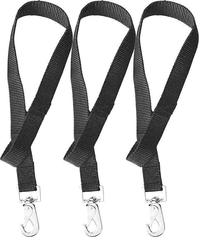Majestic Ally Pack of 3 Horse Bucket Strap Hangers – Practical and Easy Design for Indoor or Outdoor Use -Set of 3,-1"x22"