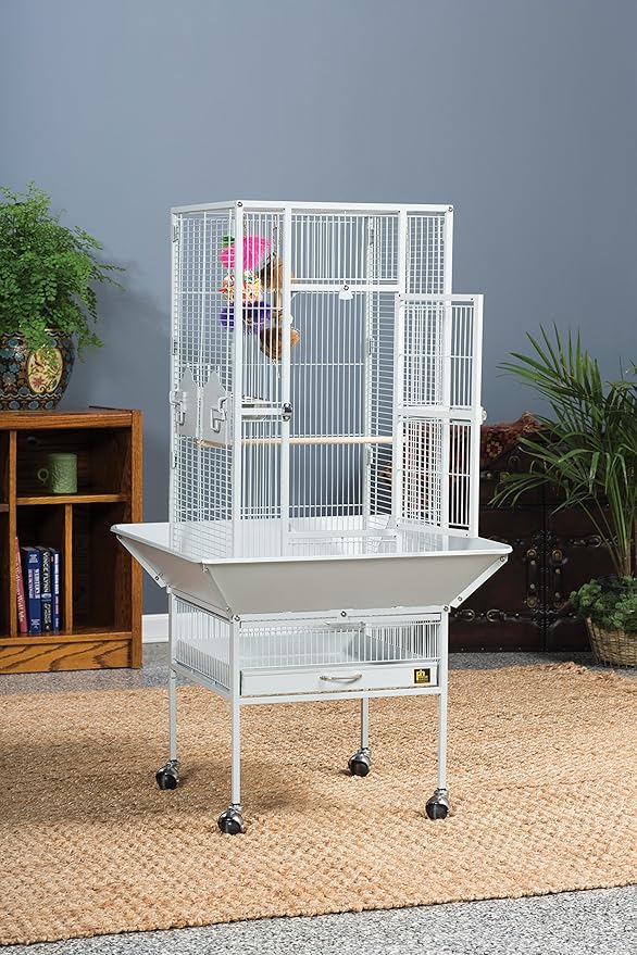 Prevue Pet Products 3351W Park Plaza Bird Cage, Pewter,Small
