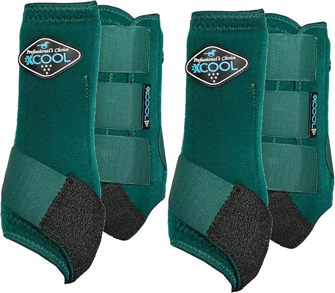 Professional's Choice 2XCOOL Sports Medicine Horse Boots | Protective & Breathable Design for Ultimate Comfort, Durability & Cooling in Active Horses | 2 Pack