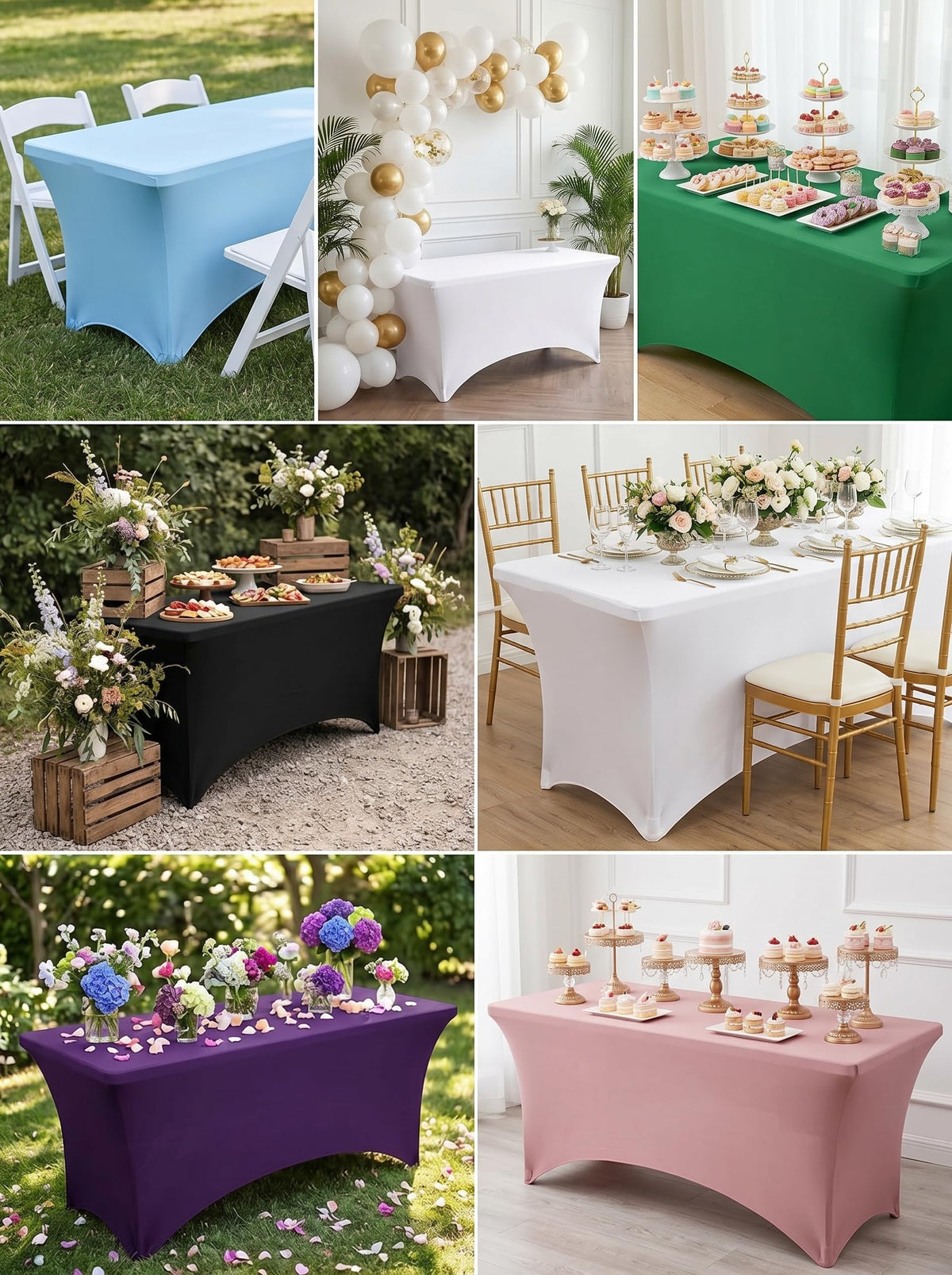 Spandex Table Cloth 1 Pack [4FT
