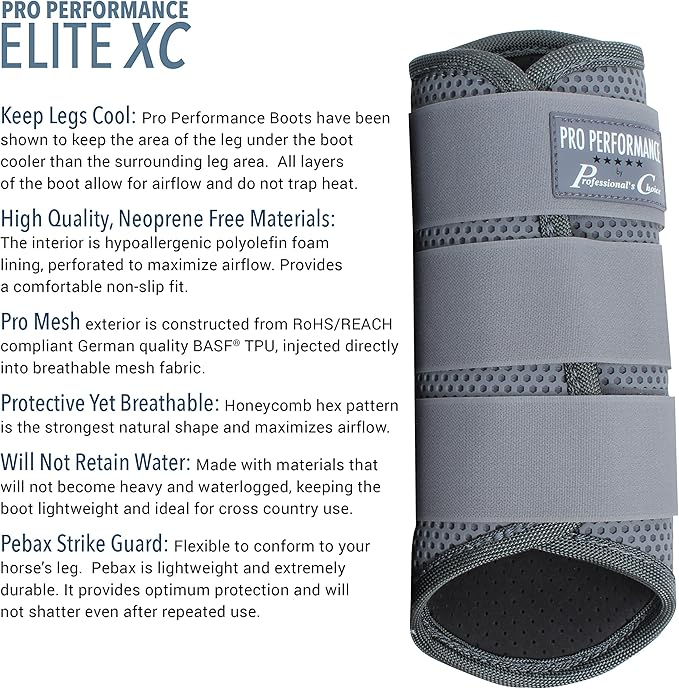 Professional's Choice Pro Performance Elite XC Boots | Hind Rear Pair | Medium, Large