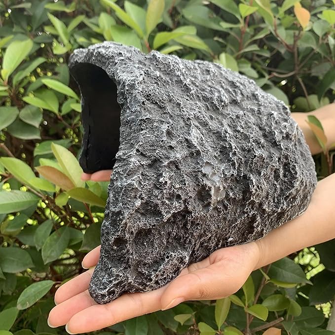 Large Reptile Hide Resin Snake Hides for Ball Pythons, Bearded Dragons, Leopard Geckos - Realistic Simulation Rock Hideouts