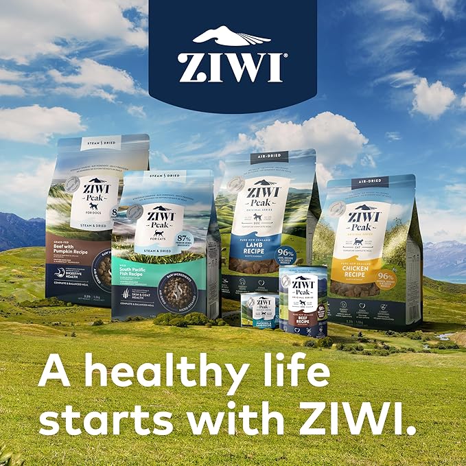 ZIWI Peak Large Beef Dry Dog Food Bundle- Air-Dried Beef (35.2oz) + Steam & Dried Beef w/Pumpkin (113.6oz)