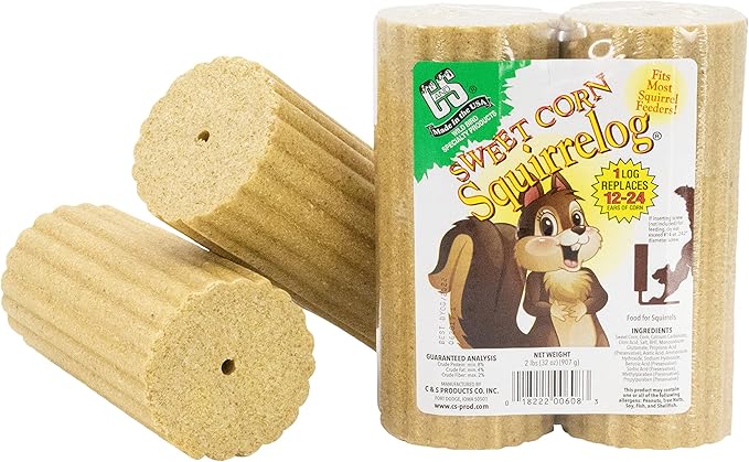 C&S Sweet Corn Squirrelog, 6-Pack Refill