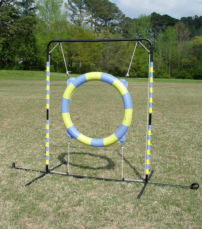 Agility Tire Jump - Double Walled Inflatale Tires with a Metal Frame Setup for Competition and Training