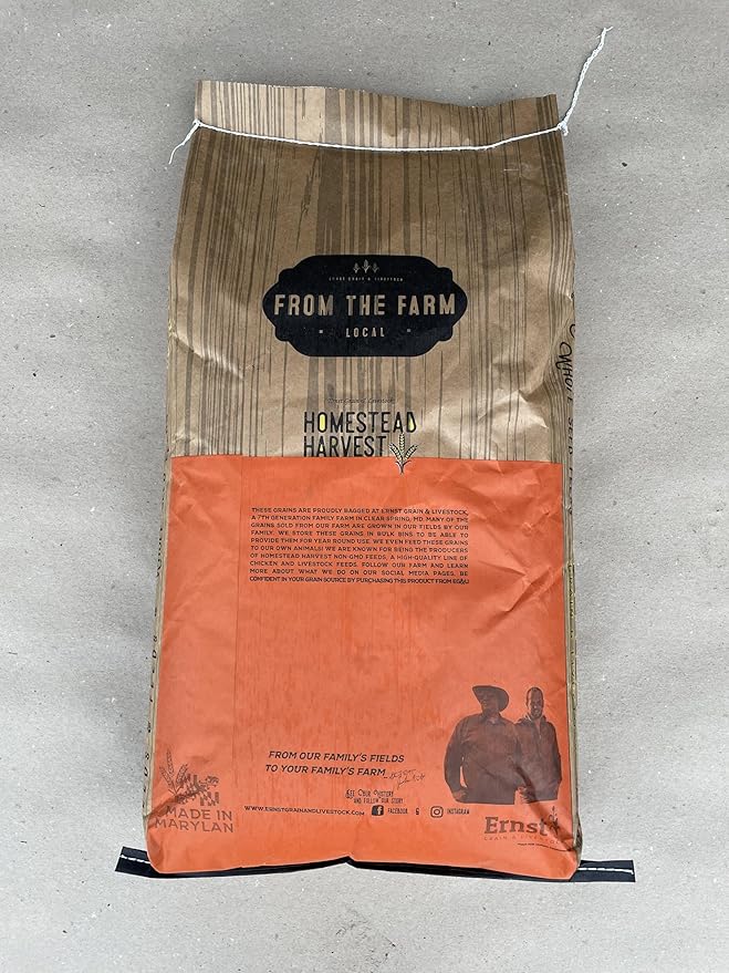 Ernst Grain Cracked Corn, Non-GMO – Perfect Feed for Ducks, Squirrels, Chickens, Ducks, Deer, Rabbits, Geese, and More! (46 lb)