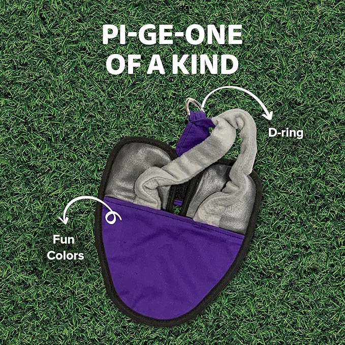 Bird Diaper, Wrap Around, for Larger Pigeons, Small Breed Hens and Roosters, Leak-Proof Design, Comfortable Fleece Strap Bird Harness with Sewn-in Liner & Secure Hook and Loop Closure - XS,Purple