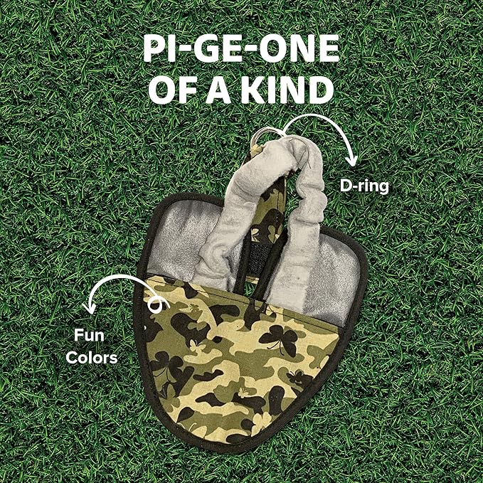 Bird Diaper, Wrap Around, for Larger Pigeons, Small Breed Hens and Roosters, Leak-Proof Design, Fleece Strap Bird Harness with Sewn-in Liner & Secure Hook and Loop Closure - XS, Butterfly Camo