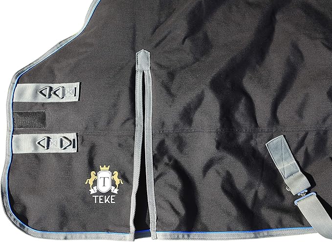 T TEKE Ultimate Turnout Blanket for Horses, 1050D Ballistic Nylon Outer, 220g Medium Weight Filling