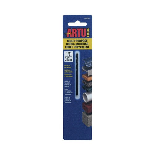 ARTU 1/8 in. X 2-5/8 in. L Tungsten Carbide Tipped Drill Bit Straight Shank 01010 1 pc