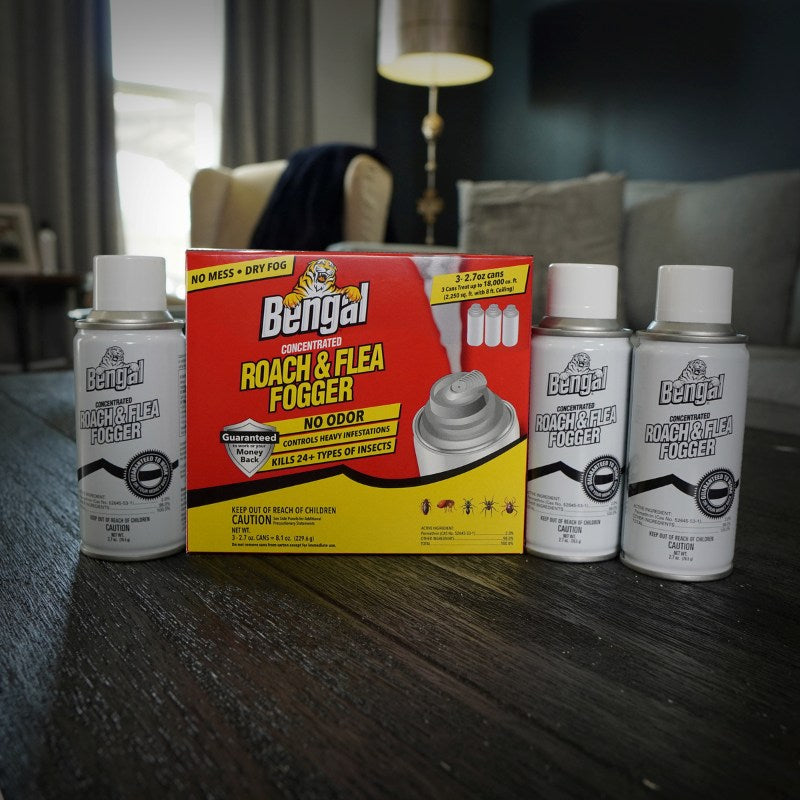 Bengal Roach & Flea Insect Killer Fog 2.7 oz 55201, Pack of 6