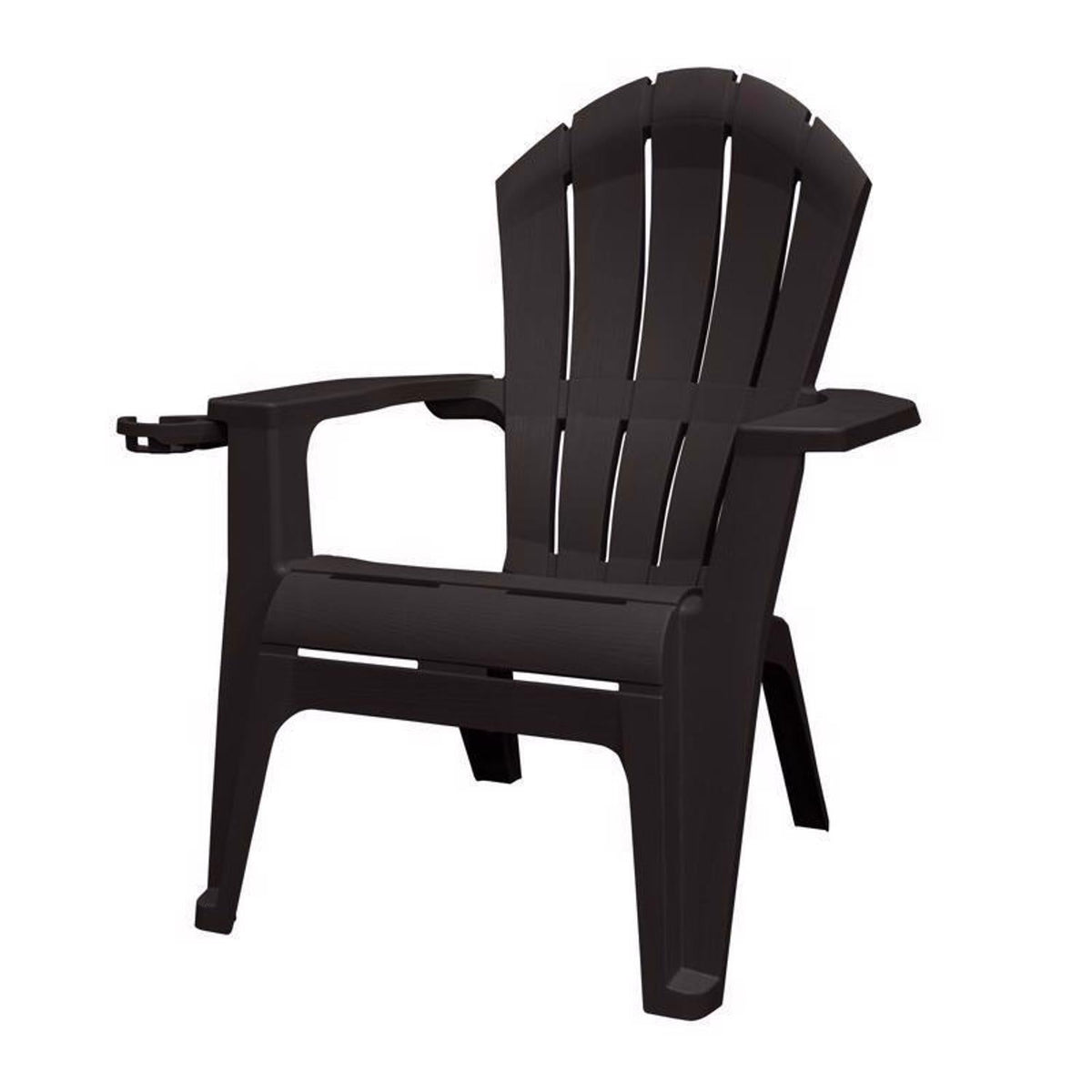 Adams RealComfort Deluxe Black Resin Frame Adirondack Chair 258400
