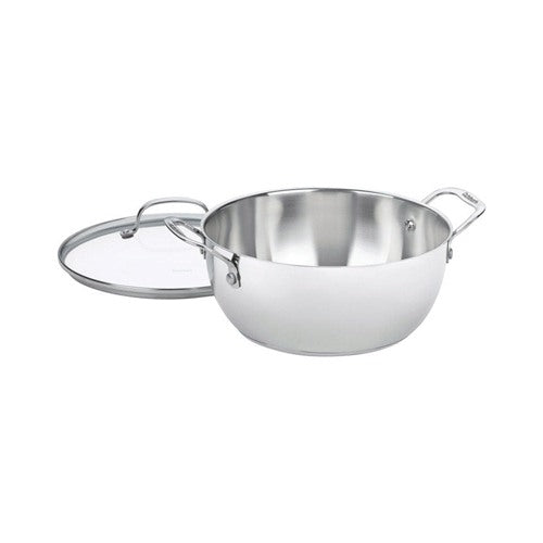 Cuisinart Chef's Classic Stainless Steel Pot 5.5 qt Silver 755-26GD