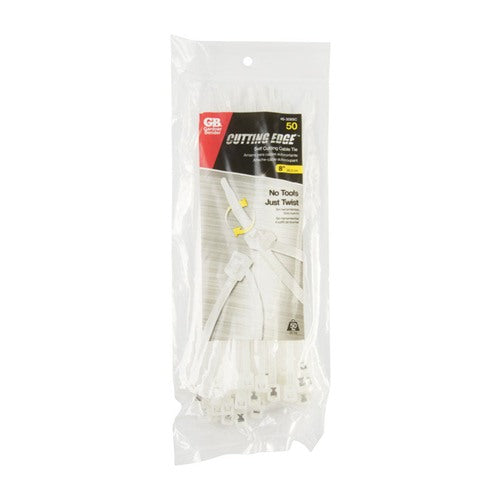 Gardner Bender 8 in. L Clear Self-Cutting Cable Tie 46-308SC 50 pk