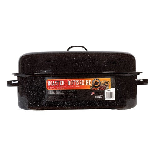 Granite Ware Porcelain Enamel Covered Roaster 20 lb Black 319807, Pack of 4
