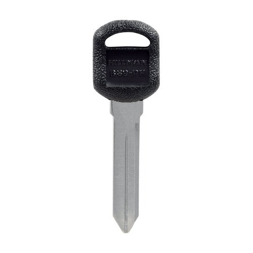 HILLMAN Traditional Key Automotive Key Blank Double For GM Black/Silver 85881, Pack of 5