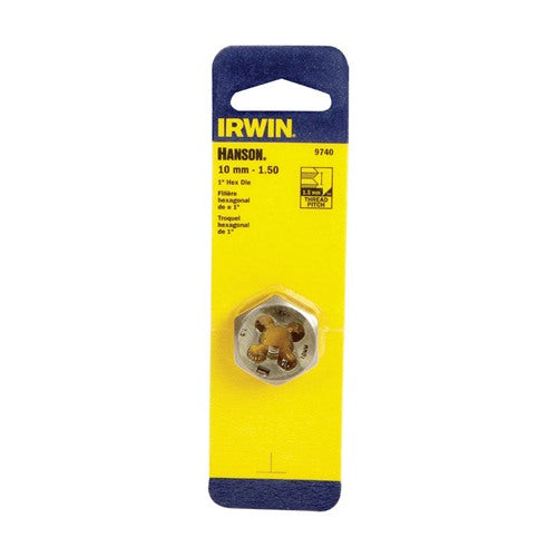 Irwin Hanson Metric 10 - 1.50 mm Hexagon Die 9740