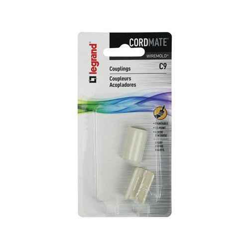 Legrand Cordmate 2 3/4 in. Plastic Electrical Conduit Coupling For AC, MC and RWFMC Cable 1 pk, Pack of 10