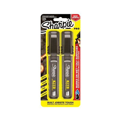 Sharpie PRO Black Chisel Tip Permanent Marker 2018330 2 pk, Case of 4