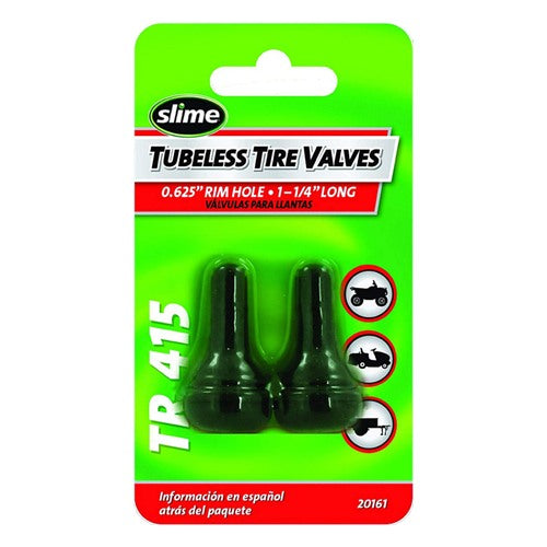 Slime Rubber 1 psi Tubeless Tire Valve 20161 2 pk