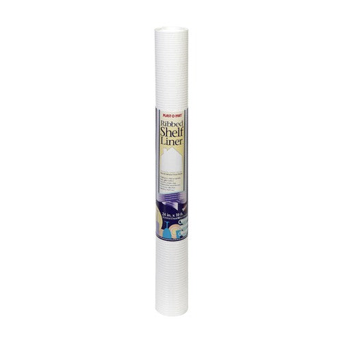 Warp's Plast-O-Mat 10 ft. L X 24 in. W White Non Adhesive Ribbed Shelf Liner PM210-W